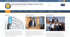 Desktop Screenshot of lhplawcollege.com