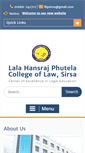 Mobile Screenshot of lhplawcollege.com