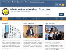 Tablet Screenshot of lhplawcollege.com